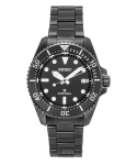 Seiko Prospex Roostevabast terasest Must sihver P&auml;ikeseenergiaga Sukeldujakell SNE599P1 200M Meeste kell must
