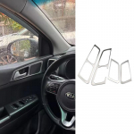KIA Sportage QL KX5 2016-2023 jaoks Sisemise Uksek&auml;epideme Katte Trimm Roostevabast Terasest Kleebised Dekoratsioon Sisekujundus Autostiil h&otilde;be