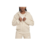 Nike Sportswear Club FW24 Fliisiga Kapuutsiga Jakk Lastele Kapuutsiga Jakk Beež FJ6019-126 S white