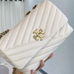 TB Uus Kira Lambanahast Teemantmustriga Keti-kott - Keskmine ja V&auml;ike Suurus, &Otilde;la- ja Crossbody Valikud, Ruudukujulise Pandla Disain Naistele. 27.5*8*18.5 cm