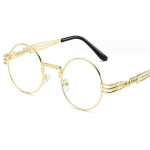 Sf&auml;&auml;r -0.5 -0.75 -1.0 -2.0 Kuni -6 Metallist Steampunk P&auml;ikeseprillid Meeste Naiste Mood &Uuml;mmargused Prillid Br&auml;ndi Disain Vintage P&auml;ikeseprillid Myopia -5.5 beige