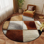 Ameerika stiilis &uuml;mmargune vaip Retro sisustus Magamistuba Kohev pehme tooli matt Geomeetriline libisemiskindel elutoa vaip Lounge Palus p&otilde;randamatid 5.9ft(180x180cm)