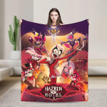 Alastor Game VOX H-Hazbin Hotel Tekk Lennureisideks Flanell Voodipesu Tekid Elutuppa &Uuml;limalt Soe Voodikate Kingitus 30x40in
