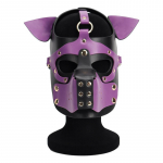 PU Koera T&auml;isn&auml;omaskid Seksikas Kutsikas Cosplay Loomapeo Kost&uuml;&uuml;mid T&auml;iskasvanu Kapuuts Punk Mask Rollim&auml;ng Nahkmask Peakate