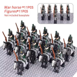 10 tk Napoleoni s&otilde;dade s&otilde;jav&auml;elased ehitusklotsid WW2 minifiguurid Prantsuse Briti fusiljeer p&uuml;ssid relvad m&auml;nguasjad lastele