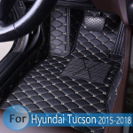 Esteiras do assoalho carro para hyundai tucson 2015 2016 2017 2018 acess&oacute;rios interiores do carro fio loop front 1pcs Coffee