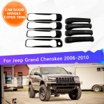 Jeep Grand Cherokee WK 2006 2007 2008 2009 2010 auto uksek&auml;epideme katte trimmi kriimustuskaitse auto tarvikud v&auml;lisk&uuml;ljele Silver Set
