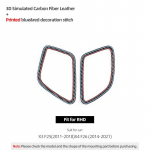 Betterhumz for BMW X3 F25 X4 F26 Car Interior Dashboard trument Air Vent Outlet Trim Sticker Made of Alcantara Accessories Carbon Leather RHD