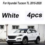 V&auml;rvitud Hyundai Tucsoni tarvikutele 2018 2015- 4 tk Eesmised porilauad Tagumised poriklapid R&otilde;ngad Autotarvikud valge
