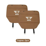 -Autos&otilde;iduki istme seljatoe l&ouml;&ouml;givastane kaitsekate Kriimustusvastane matt MINI Cooper F55 F56 R60 R59 R58 R57 R56 R52 R50 Cabrio WORKS jaoks Cognac 2pcs