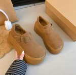 Retro Birkenstock naiste t&auml;ielikult kaetud paksude talladega k&otilde;rgendatud sametised &uuml;hekordse rihmaga pehme tallaga puuvillased &uuml;hed kingad 35 kollane