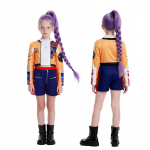 T&uuml;drukute Hunter Rumi Cosplay Kost&uuml;&uuml;mikomplektid Moodsad T&uuml;drukud Kuldne Mira Zoey Rollim&auml;ngu R&otilde;ivad K-Pop Lavaesinemise R&otilde;ivad &Uuml;likond 3T(Size 100) kollane