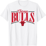 NBA - Chicago Bulls Logo Kaar T-s&auml;rk S valge