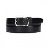 S.t. Dupont Line D Derby 35mm Belt pallaDium Pin Buckle Black Single option