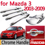 for Mazda 3 2003-2009 Accessories Chrome Door Handle Axela 2004 2005 2006 2007 2008 Sedan Hatchback Car Sticker Car Styling Bowl gray