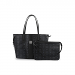 MCM uus monogrammiprindiga suure mahutavusega kaetud l&otilde;uendist ja nahast naiste k&auml;ekott, must MWPCSVI01BK001 Basic Set (Bag+Dust Bag)