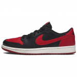 Jordan Air Jordan 1 Low top Vintage Basketball Shoes Men's Black Red White IW6276-001 48.5
