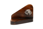 Irish Soft Coated Wheaten Terrier - wooden candle holder with a dog, tealight holder, a memorial place for a dog by Art-Dog brand