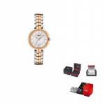 TISSOT Flamenco kollektsioon Kvartsmehhanism 50 meetrit veekindlus Naiste k&auml;ekell 26mm Valge sihverplaat T094.210.22.111.00 Regular Watch Box