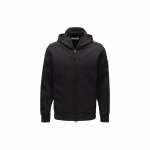 Stone Island FW23 Soft Shell-R E.Dye&reg; Tuulekindel Veekindel Hingav Softshell Pikkade Varrukatega Kapuutsiga T&otilde;mblukuga Jakk Meeste jakid Must 7915Q0122V0029 M