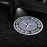 2 tk HD Auto Tervitusukse Valgustid Mercedes Benz E-klassile C-klassile A-klassile B-klassile GLB GLC GLE Amg LOGO Projektorlamp Auto Dekor 2PCS gray