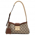 Gucci Eemaldatav Reguleeritav &Otilde;larihm Luku Sulgemine L&otilde;uend ja Nahk&auml;&auml;ris K&auml;ekott Naiste k&auml;ekott Pruun 811705-KHNKG-8534 Regular Edition,Basic Set (Bag+Dust Bag)