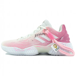 Adidas Pro Bounce 2018 Cherry Blossom Wind Chant meeste madalad korvpallijalatsid valged roosad FW0903(Meeskond545-) 41⅓