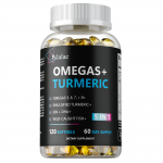 Igap&auml;evane Omega 3 6 9 + Kurkum EPA & DHA S&uuml;dame ja Liigeste Tugi 120