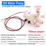 12V/24V p&auml;ikeseenergia harjadeta veepump DC 5M kuuma/k&uuml;lma veepump harjadeta mootor tsirkulatsioonipump k&otilde;rgsurve sukelpump