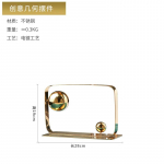 Geomeetriline Ebakorrap&auml;rane Kuju Kuldne Pall Kuubik Roostevabast Terasest Ornament Dekoratiivsed Figuriinid Kodu Kaunistamise Tarvikud