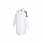 adidas Sporditreeningu fliisvoodriga kapuutsiga jope Valge HG1848 XL