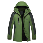 Meeste Kapuutsiga Veekindel Jakk Talvine M&auml;giRonimine Lumi Soe Jakk Softshell Kapuutsiga Paksenenud Jakk 4XL black