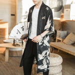 Meeste Jaapani kimonokardigan Meeste Samurai Kost&uuml;&uuml;m R&otilde;ivad Kimono Jope Meeste Kimonos&auml;rk M
