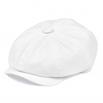 BOTVELA Valge Twill Puuvillane Newsboy M&uuml;ts Meestele Naistele Klassikaline Cabbies Driver Apple M&uuml;tsid Gatsby Flat M&uuml;ts Pagari Poisi Peakate 003 59cm valge