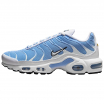 Nike Air Max Plus Valge Alumiinium Metallik H&otilde;be Naiste Tossud Sinised DZ3671-105 38.5