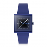 RUUDULINE BIOTSERAMIIK RUUDULINE MUSTVALGUSTI Kell SO34N700 Unisex T&auml;iskasvanu [Swatch] sinine
