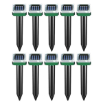 4/10 tk P&auml;ikeseenergia Ultraheli T&otilde;rjuja IP65 Veekindel V&auml;litingimustes Aeda Muru Rott Orav Madu K&auml;hrik Skunk J&auml;nes Mullasuurune Vaskuss Murdmaadjas T&otilde;rjuja 10 Pcs Square black