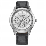 CITIZEN Eco-Drive Seeria 100 Meetrit Veekindel Vabaaja Mood P&auml;ikeseenergia Kvarts Nahkrihm 40mm Meeste Kell H&otilde;bedane sihverplaat BU2110-01A sinine