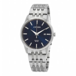 CITIZEN Seeria 50m Veekindel Kvartsterasest Rihm 39mm Meeste K&auml;ekell Sinine Ketas BI5000-87L sinine