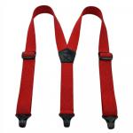 Tugevad t&ouml;&ouml;traksid 3 haaratsklambriga 3,8 cm laiusega Elastsed p&uuml;ksitraksid Retro Elegantsed Reguleeritavad Traksid T&ouml;&ouml;ks punane