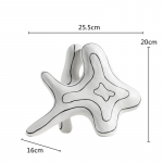 Keraamilised Kaunistused Merit&auml;ht Korall Abstraktne Geomeetriline Ebakorrap&auml;rane Skulptuur Dekoratiivsed Figuriinid Kodu Dekoreerimise Tarvikud