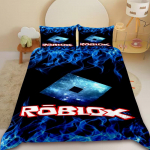 Roblox tekikate Roblox koomiksim&auml;ngu teismeliste voodipesukomplekt tekikate pehme magamistoa &uuml;hiselamu dekoratsioon parimad kingitused EU Single 135x200cm