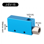 EV-10-25 Klapp EV-15 Pneumaatiline Juhtklapp Kulumiskindel Korrosioonikindel Lihtne Hooldada Suur Ventilatsioon V&auml;ike Suurus