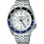 Seiko 5 Sports SSK033K1 SKX GMT Valge sihverplaat Automaatne Meeste k&auml;ekell 42.5mm h&otilde;be