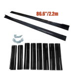 BMW 1. seeriale E81 E82 E87 E88 2004-2014 2,2m 6 tk Universaalsed k&uuml;ljeprofiilid Difuusorid Splitterid K&uuml;ljepikenduspaneelid Kerakomplektid Gloss Black