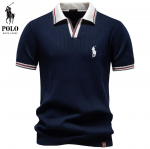 Ralph Lauren 2026 Suvi Uus Meeste Tikandiga Vabaaja Kontrastne Polo S&auml;rk L&uuml;hikeste Varrukatega Meeste Villane Top S