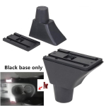 Peugeot 207 k&auml;etoe karbi siseosade jaoks spetsiaalne j&auml;relturu osa Auto k&auml;etoe keskmine hoiukarp USB LED-valgustiga Black base only black