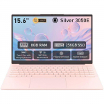 S&uuml;learvuti - Win11 Pro - S&uuml;learvuti - 15,6 tolli - AMD 3050E RAM 8 GB + Salvestusruum 256 GB SSD - Laiendatav 6 TB - 2,4G+5G WiFi - Roosa
