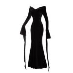 Kolmap&auml;ev Morticia Addamsi Kleit &Uuml;hes t&uuml;kis Cosplay Kost&uuml;&uuml;mid XS-3XL T&auml;iskasvanutele Halloweeni Pidu XL black