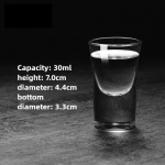 Viinapokaalid 6 tk Viinapokaalide komplekt 1oz/30ml Viinapokaali hoidja Raske alus viski tekiila jaoks 6 Viinapokaali serveerimisalus (6 tk) (as the picture,30ml)
